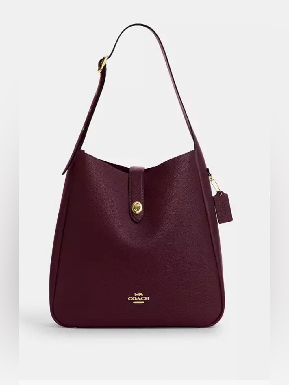 Coach Hadley Large Shoulder Bag. New no tag  color dark  wine